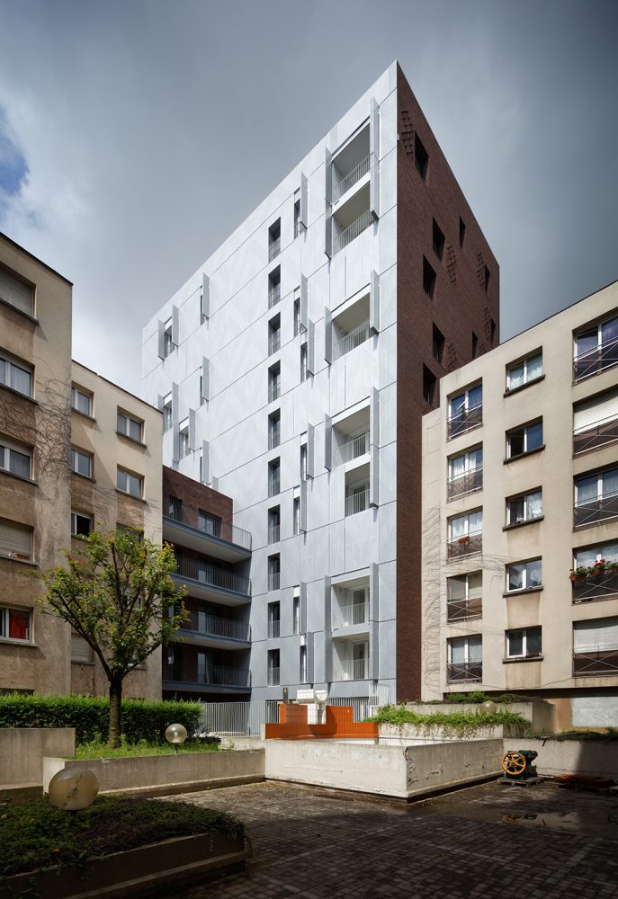 RUE BONNET Projet De Logements Sociaux Façade En Briques Clichy 92